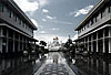 Mall & Mosque Photo: The main mosque in Brunei after a sweaty, sticky, rain shower.  The uncomfortably high humidity after a quick rain tested my resolve to even leave the air-conditioned mall for a quick photo.  Think 110 degrees (F) and humid beyond all belief!