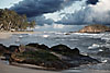 Trees & Rocks Photo: Ella is a sliver of a beach town on the south coast of Sri Lanka hit extremely hard by the 2004 tsunami.  It seemed everyone I met volunteered a tragic tale of the death of a family member or friend.  The small family-run beach-front hotel I stayed at tragically lost 2 employees who were swept out to sea.  On an uplifting note, due to the generous donations of foreign tourists who fell in love with Sri Lanka, Ella was able to rebuild quickly and regain at least a semblance of normalcy.