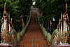 Steps to Enlightenment (Songkran Festival Part III) Photo: The stairs that lead to Doi Suthep temple where hundreds of monks gather annually to pray for the coming Thai new year during the Songkran Festival.