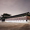 Trails Photo: Gyeongbokgung Palace, Korea's version of Beijing's Forbidden City, glows under a moonlit sky.