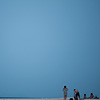 Sand's Edge Photo: A vacationing family packs up after the sunset on Mountain Resort's beach.