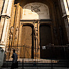 V.I.P. Only Photo: A man walks past the front entrance Sint Jacobskerk (St. James Church).