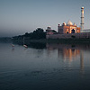 Bathing Birds Photo: Yellow billed storks walk in the Jamuna river next to the Taj Mahal at sunset.  (From the archives due to time restraints.)