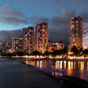 Bright Beach Photo: Waikiki beach at night. (From the archives due to time restraints.)