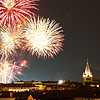 Alps Explosions Photo: Bastille Day fireworks in the Alps.