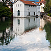 Colorful Canal Photo: One of many picturesque canals that run through the historic old city of Annecy.