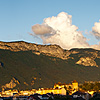 Window Vista Photo: The view from my front window onto downtown Annecy and the alps.