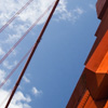 Soaring Suspender Photo: Closeup of the south tower of the Golden Gate Bridge (ARCHIVED photos - on the weekends).