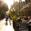 Pedestrian Path Photo: French cafe life on the pedestrian zone in the shopping district of Annecy.