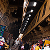 Light Shafts Photo: Shafts of light rain down on the Bazaar of the Tentmakers in Islamic Cairo.