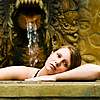 Tourist Tub Photo: A beautiful German tourist relaxes in a hot springs bath in Banjar (ARCHIVED PHOTO on the weekends - originally photographed 2006/10/16).