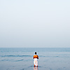 Hindu Ocean Bath Photo: A Hindu man takes a cleansing dip in the Arabian Sea (ARCHIVED PHOTO on the weekends - originally photographed 2009/03/02).