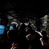 Canal Boat Public Transportation Photo: Bangkok's Khlong Saen Saep canal boat ferries passengers sans traffic through the heart of downtown.