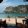 Railay Beachside Restaurant Photo: A beachside restaurant on West Railay beach at the Railay Bay Resort & Spa.