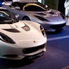 Lotus Car Show Photo: A pair of Lotus sports cars on display inside the Paragon Mall in Bangkok.