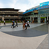 Siam Paragon Walkway Pano Photo: A user-controlled panorama of the open area walkway between Siam Mall and Paragon Mall in Bangkok (Adobe Flash required).