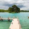 Annecy Again! Photo: A small pier leads onto beautiful Annecy Lake.