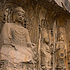 Cave Carvings Photo: The massive main cave at the Longmen Grottoes, an area rich with Buddhist sculptures and carvings (ARCHIVED PHOTO on the weekends - originally photographed 2007/07/03).