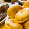 Sesame Seeded Photo: A local food specialty, the "Jiguang Pie" that resembles a bagel on the islands of Matsu.