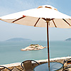 Matsu Mediterranean Photo: A restaurant patio in Qinbi village on the island of Beigan of the Matsu Islands in Taiwan.