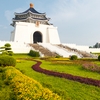 Colossal Commemorator Photo: A colorful garden in front of the Chiang Kai Shek Memorial Hall in downtown Taipei.