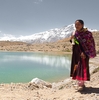 Traveling Tibetans Photo: Tibetan pilgrims walk around a holy lake above Dhankar, a small village among the Himalayas (ARCHIVED PHOTO on the weekends - originally photographed 2009/06/07).